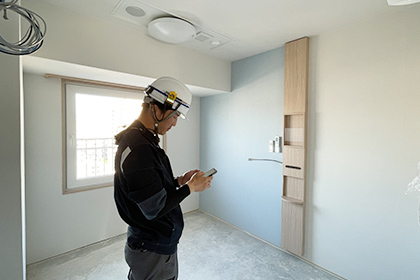 建設現場からアプリで図面閲覧