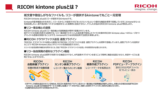 RICHO kintone plusとは?