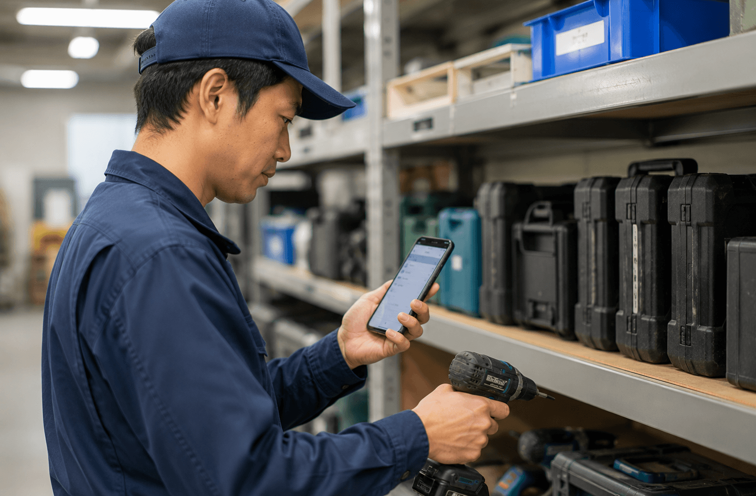 貸出 持ち出し管理アプリ 作り方 工具 機材
